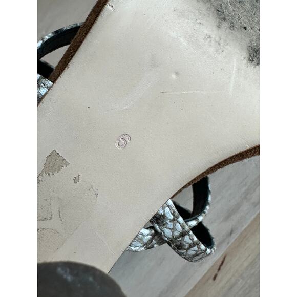 Womens Heels Size 6 Snake Print Block Heel Free People X Jeffrey Campbell Summer - Picture 4 of 6